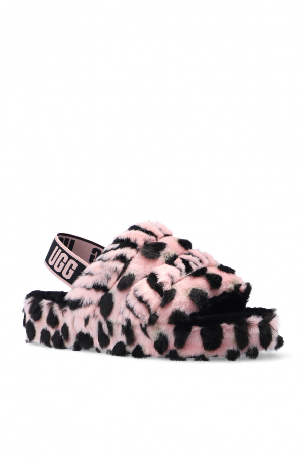 Pink leopard ugg discount slippers